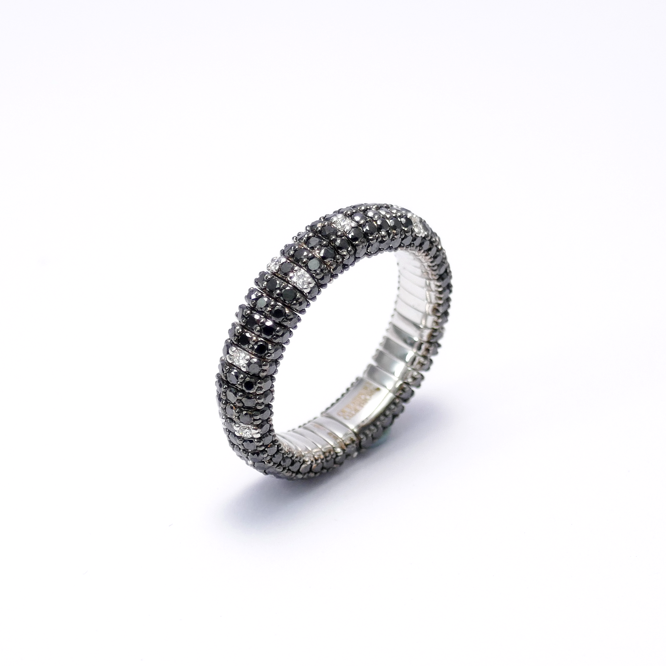 Ring  GIOTTO diamanti black & white